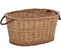 Panier à bois de chauffage poignées de transport 56x40x28 cm