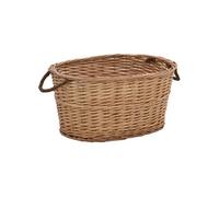 Panier à bois de chauffage poignées de transport 56x40x28 cm