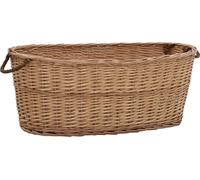 Panier à bois de chauffage poignées de transport 88x57x34 cm