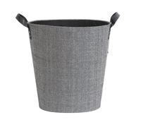 LE MARQUIER - Panier A Bûches Et A Granules Dama Rond Gris Gris G