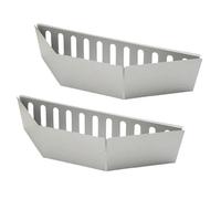 Panier à charbon de bois allumage rapide, 2 pièces, panier for griller, ensemble supports en acier inoxydable for grillades plein air Pour Maison(Thick 6mm)