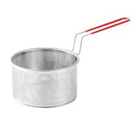Panier à Charbon de Bois en Acier Inoxydable, Poignée Portable 14cm | Aération Perforée, Nettoyage Facile, pour Cuisson en Appartement et Allumage Rapide, Argenté