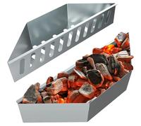 Panier à charbon de bois en acier inoxydable, support de Char, Compatible avec les accessoires de grillades Weber, plateau de récipient au charbon de bois JT570 2