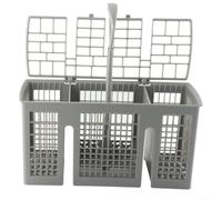 Panier à couverts gris 6 compartiments pour lave-vaisselle siemens | 6 compartiments, poignée ronde amovible, plastique gris, convient pour Siemens pour Bosch et Neff, nettoyage facile