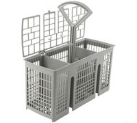 Panier à Couverts Gris Plastique 6 Compartiments avec Couvercle | Compatible pour siemens pour bosch pour neff, pièce de rechange , installation pour facile, design ergonomique