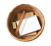 Panier À En Rotin,Panier Tissé De Forme Ronde Pour Les Fruits - Bols De Rangement Pour Le Service Des Fruits,pour, les, les Légumes, Snacks, Cuisine, Salle à Manger, Salon, Table, Étagère et l
