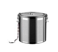 Panier À Épices En Acier Inoxydable 304, Boule D'assaisonnement Commerciale Pour Ragoût Et Soupe, Avec Crochet À Chaîne Et Joint À Pression,18 * 18.2CM
