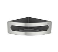 Panier à éponge d'angle Keuco Elegance 11657, 11657210001 insert anthracite, finition inox