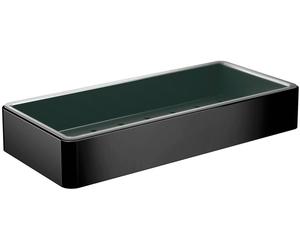 Panier à éponges EMCO Loft avec insert en plastique, 220 x 36 x 101 mm, noir/noir, 1 pièce.