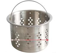 Panier à évier en 304 pour évier de cuisine, insert de tamis de rechange avec 111,5 mm de diamètre et 74 mm de hauteur, filtre de vidange robuste avec bord lisse pour un drainage efficace et