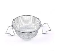 Panier à frire en acier inoxydable conçu pour s'adapter aux casseroles de diamètre standard et aux compartiments à vapeur en toute sécurité (22 cm)