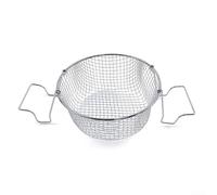 Panier à frire en acier inoxydable de 24 cm de profondeur pour frites et rondelles d'oignon - Passoire en maille métallique robuste Ustensile de cuisine