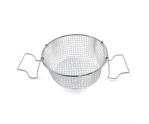 Panier à frire en acier inoxydable pour la cuisson à base de friteuse assistée par la vapeur et le rinçage final avant de servir (20 cm)