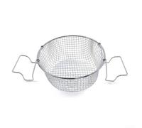 Panier à frire en acier inoxydable pour une utilisation répétitive dans les cuisines professionnelles nécessitant un drainage et une manipulation constants (24 cm)