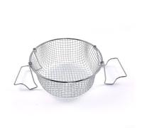 Panier à frire en acier inoxydable pour une utilisation répétitive dans les cuisines professionnelles nécessitant un drainage et une manipulation constants (22 cm)