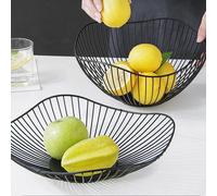Panier à fruits en métal, bassin à fruits Simple, multi-tailles, en fer, pour collation, pain, légumes, bols de rangement, œufs de cuisine, porte-dessert, organisateur D1