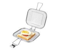 Panier à gril carré en acier inoxydable, Cage à sandwich, support | Panier à légumes pour griller pour anniversaire, cuisson de légumes, viande, de camp, nourriture de Camping