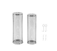 Panier à grillades à roulettes, grille en acier inoxydable 304 pour légumes, frites et poisson (2 pièces)