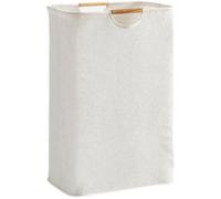 Panier à linge 30 x 30 x 40 cm, panier à linge pliable avec poignée, grand panier à linge pour vêtements, voyages, Étiquette