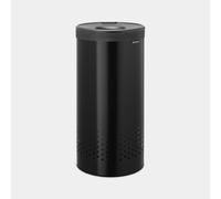 Brabantia Panier à linge Brabantia avec couvercle en plastique 35 L Noir mat