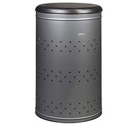 Panier à Linge, 65 L, Gris/Argent/Vernis