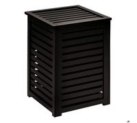 Panier à linge 65L ""Sicela"" en bambou noir - 5 five simply smart