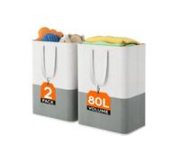 Bac à linge DUO 5000003 80 l, gris, metal, Joseph Joseph