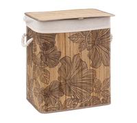 Panier à linge Bambou ""Blackflora"" ou ""Palawan"" 60 litres Atmosphéra - Blackflora - Blackflora -
