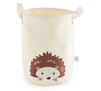 Panier à linge « Bébé hérisson » | Grand panier de rangement en coton imperméable pour enfants | Panier de rangement pour chambre d'enfant | Panier à jouets pour chambre de petite fille