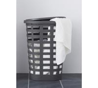 Panier à linge BOSTON, 54 litres, ovale, noir