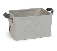Brabantia - Panier à linge pliable - 35 L - Gris - Se plie à plat, poignées souples