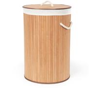 Panier à linge COMPACTOR Rond pliable Bambou Naturel