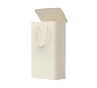 Panier à linge couvert de grande capacité 65 L | Panier à linge grande capacité de 65 litres(Beige)