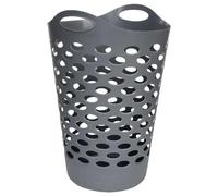 Corbeille à linge souple 60L gris - 5 five simply smart