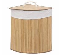 Panier à linge d'angle en bambou - Naturel