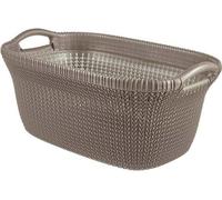 Panier à linge de 40 litres au motif tricoté tendance
