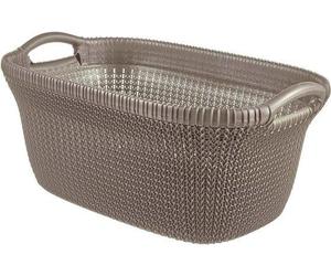 Panier à linge de 40 litres au motif tricoté tendance