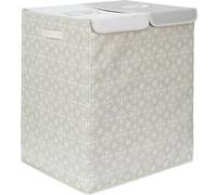 Je Cherche une Idée Panier à linge double RG0006 50 x 41 x 57 cm Deux compartiments Beige