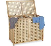 Panier à linge Duo noyer