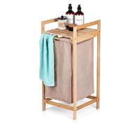Panier à linge en bambou 33x33x73cm