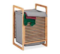 panier à linge en bambou 43 L léger coffre à linge en bambou amovible 2,2 kg