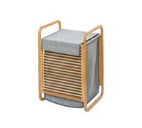 Panier À Linge En Bambou Bahari - 40 X H. 60 Cm - Gris