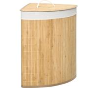 Panier à linge en bambou, design écologique, grande capacité, bois naturel, 38 x 38 x 57 cm