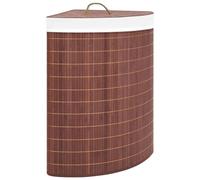 Panier à linge en bambou, écologique, durable, de couleur marron