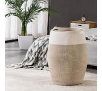 Panier à linge en corde de coton tissée – Grand format, hauteur 25,7 cm, marron, pour le linge ou la chambre à coucher