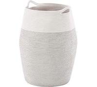 Panier à linge en coton tissé, 25,7 cm, pour vêtements, chambre à coucher, design élégant, durable