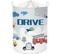 Vendos85 Panier à linge enfant Voiture de ville - Multicolore