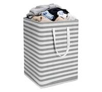 Panier à linge Grand Organisateur Pliable Sur Pied Rayé 72 L De Rangement | Panier à linge sale Pour literie serviettes couvertures vêtements chambre salon dortoir appartement