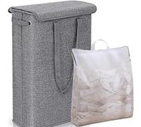 Vendos85 Panier à linge pliable - Gris