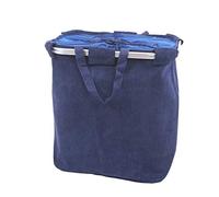 Panier à linge HWC-C34 54x52x32cm 89 velours bleu